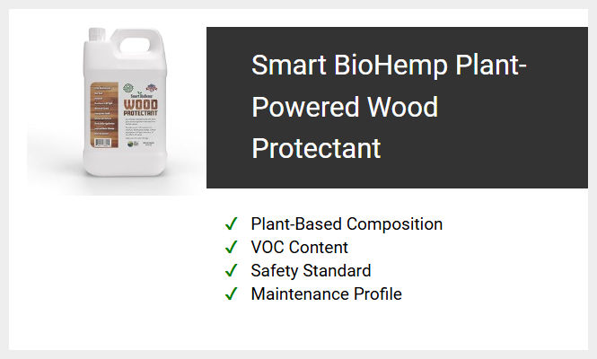 Smart BioHemp Plant-Powered Wood Protectant