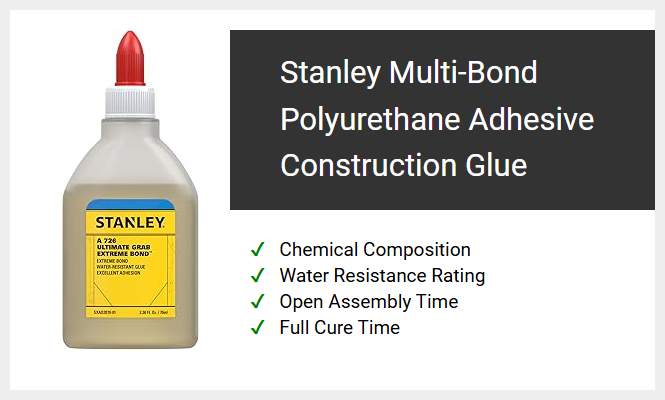 Stanley Multi-Bond Polyurethane Adhesive Construction Glue