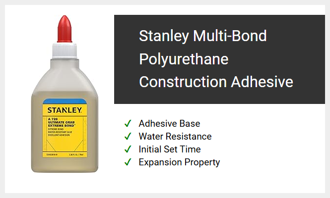 Stanley Multi-Bond Polyurethane Construction Adhesive
