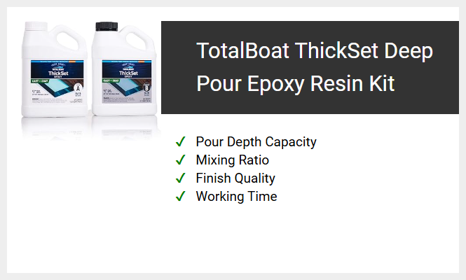 TotalBoat ThickSet Deep Pour Epoxy Resin Kit