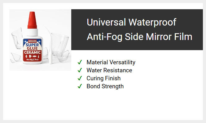 Universal Waterproof Anti-Fog Side Mirror Film