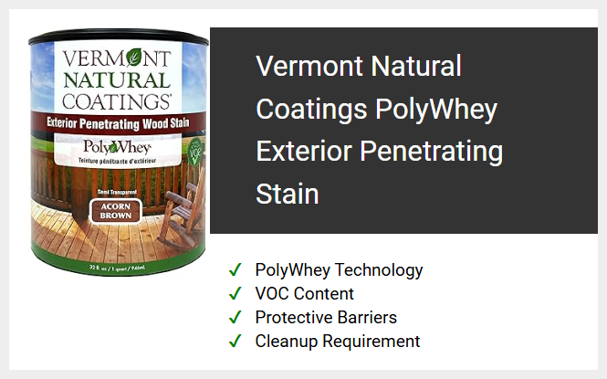 Vermont Natural Coatings PolyWhey Exterior Penetrating Stain
