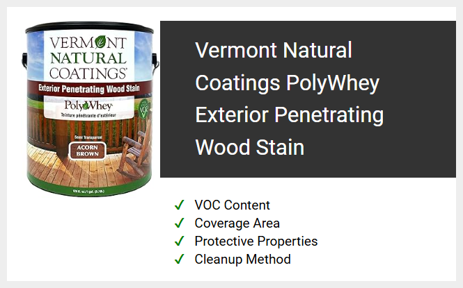 Vermont Natural Coatings PolyWhey Exterior Penetrating Wood Stain