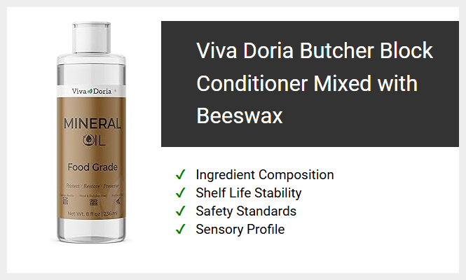 Viva Doria Butcher Block Conditioner Mixed with Beeswax