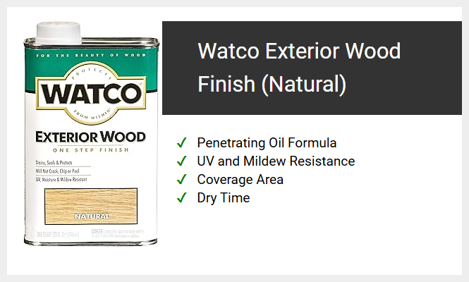 Watco Exterior Wood Finish (Natural)