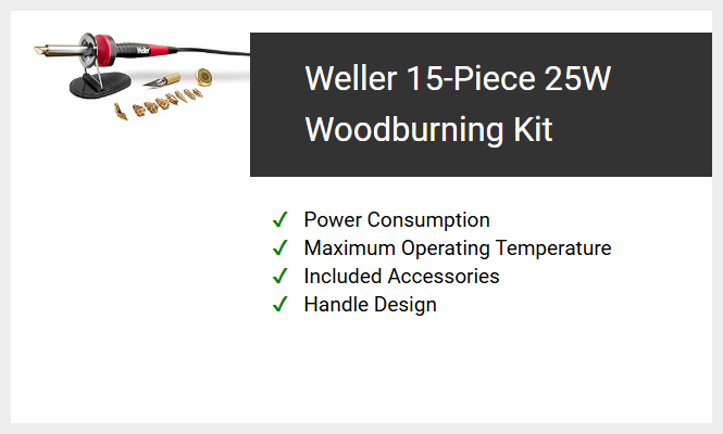 Weller 15-Piece 25W Woodburning Kit