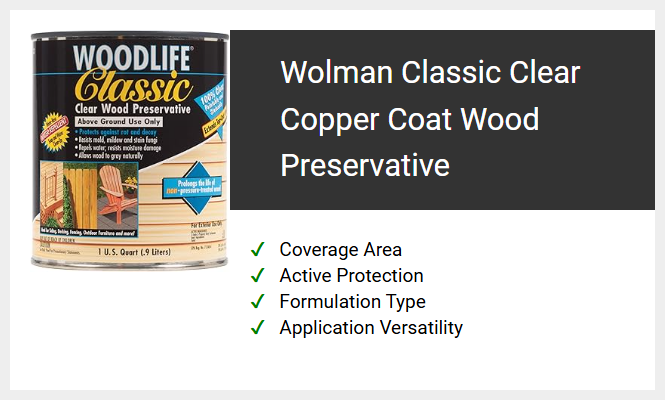 Wolman Classic Clear Copper Coat Wood Preservative