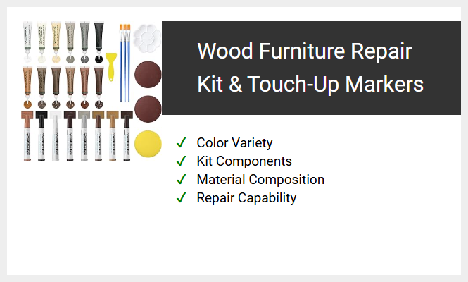 Wood Furniture Repair Kit & Touch-Up Markers