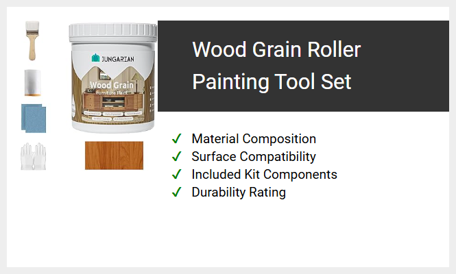 Wood Grain Roller Painting Tool Set