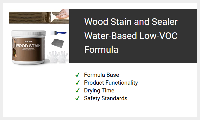 Wood Stain and Sealer Water-Based Low-VOC Formula