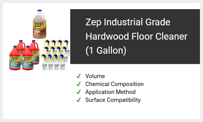 Zep Industrial Grade Hardwood Floor Cleaner (1 Gallon)
