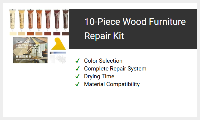 10-Piece Wood Furniture Repair Kit