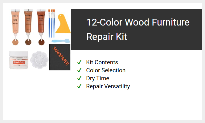 12-Color Wood Furniture Repair Kit