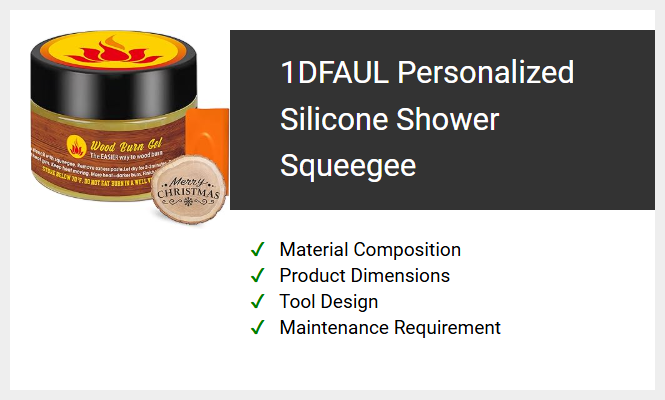 1DFAUL Personalized Silicone Shower Squeegee