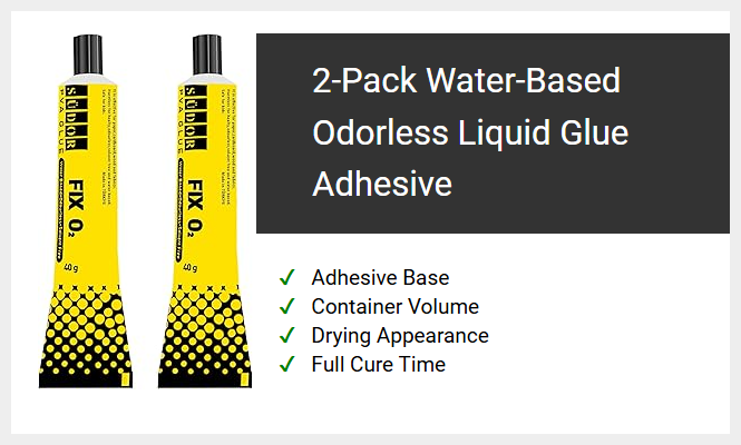 2-Pack Water-Based Odorless Liquid Glue Adhesive