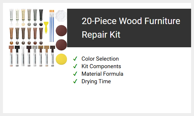 20-Piece Wood Furniture Repair Kit