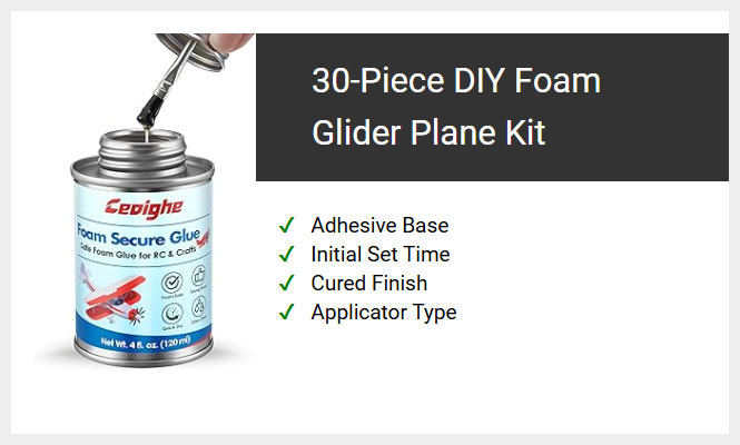 30-Piece DIY Foam Glider Plane Kit