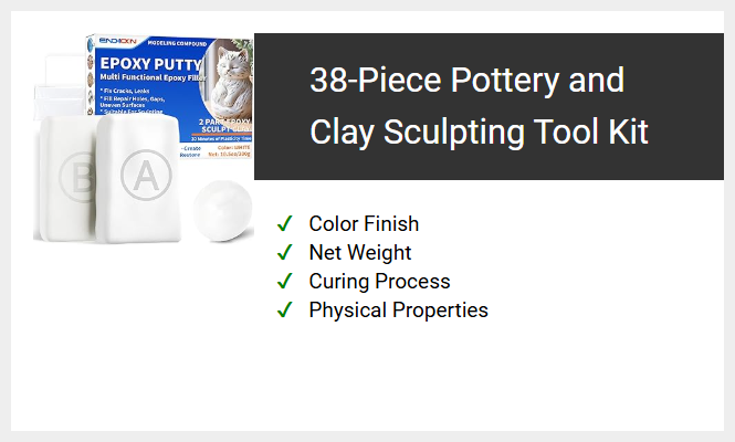 38-Piece Pottery and Clay Sculpting Tool Kit