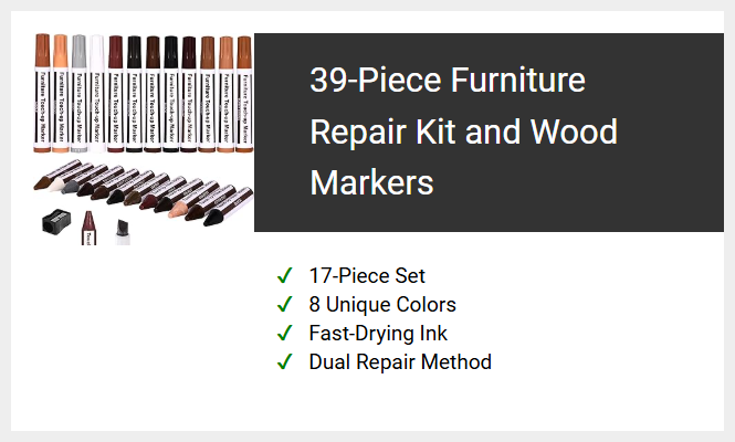 39-Piece Furniture Repair Kit and Wood Markers