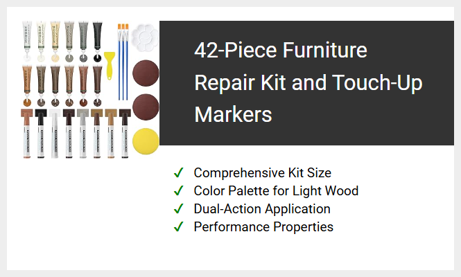 42-Piece Furniture Repair Kit and Touch-Up Markers