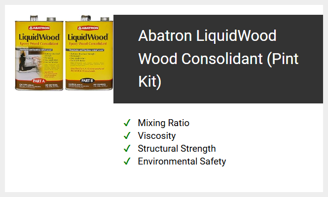Abatron LiquidWood Wood Consolidant (Pint Kit)