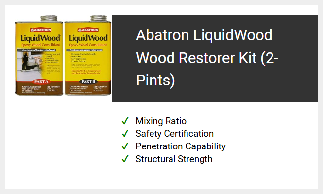 Abatron LiquidWood Wood Restorer Kit (2-Pints)