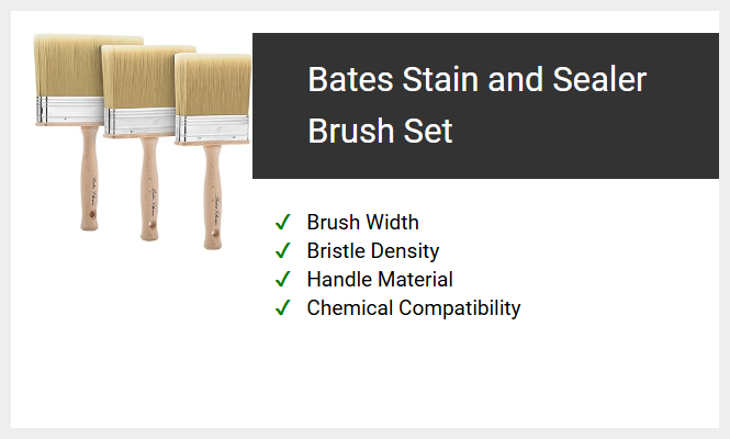 Bates Stain and Sealer Brush Set