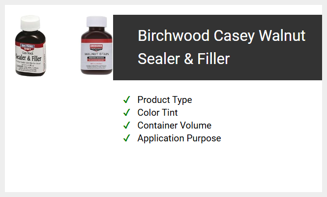 Birchwood Casey Walnut Sealer & Filler