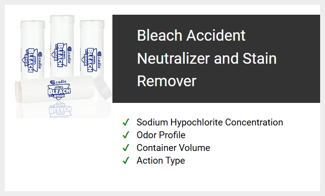 Bleach Accident Neutralizer and Stain Remover