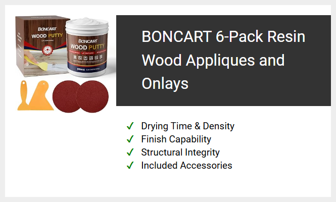 BONCART 6-Pack Resin Wood Appliques and Onlays