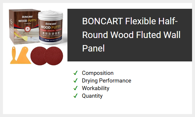 BONCART Flexible Half-Round Wood Fluted Wall Panel