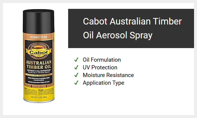 Cabot Australian Timber Oil Aerosol Spray