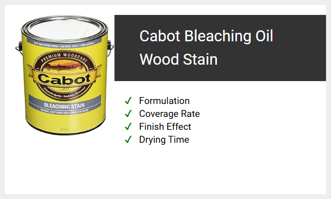 Cabot Bleaching Oil Wood Stain