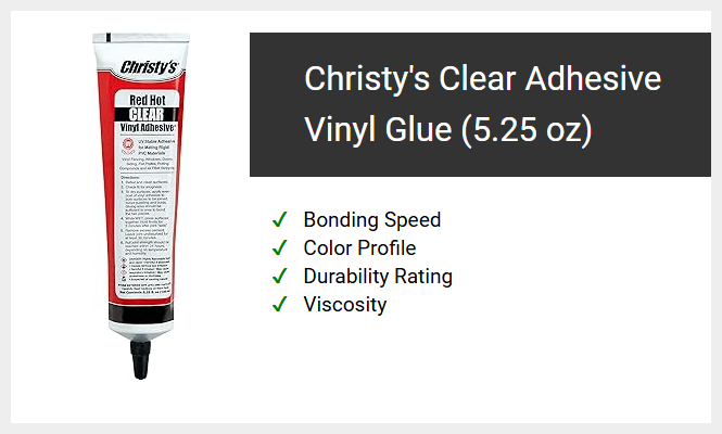 Christy's Clear Adhesive Vinyl Glue (5.25 oz)