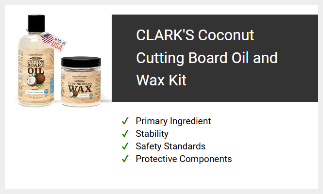 CLARK'S Coconut Cutting Board Oil and Wax Kit