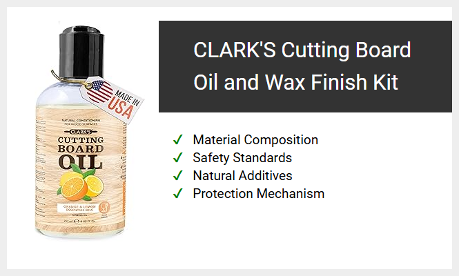CLARK'S Cutting Board Oil and Wax Finish Kit