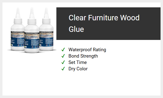 Clear Furniture Wood Glue