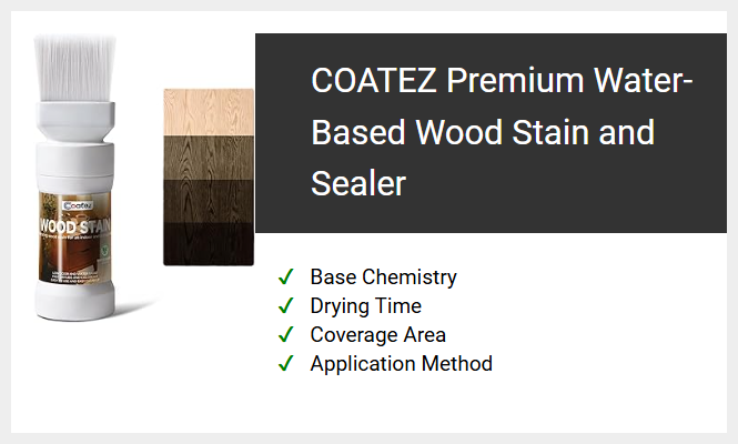 COATEZ Premium Water-Based Wood Stain and Sealer