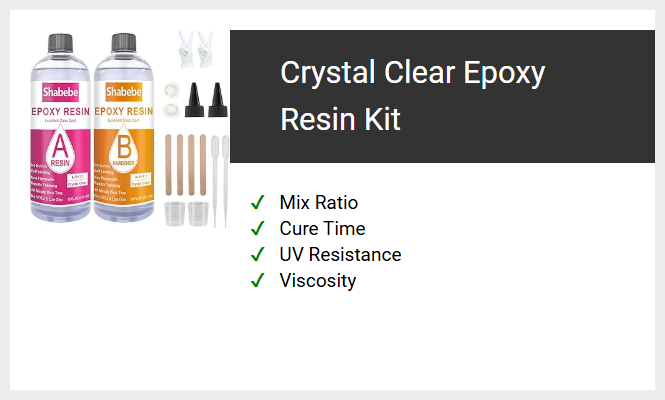 Crystal Clear Epoxy Resin Kit