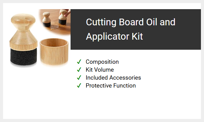 Cutting Board Oil and Applicator Kit