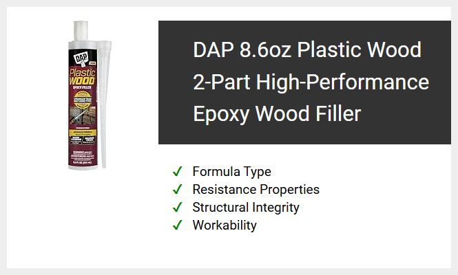 DAP 8.6oz Plastic Wood 2-Part High-Performance Epoxy Wood Filler