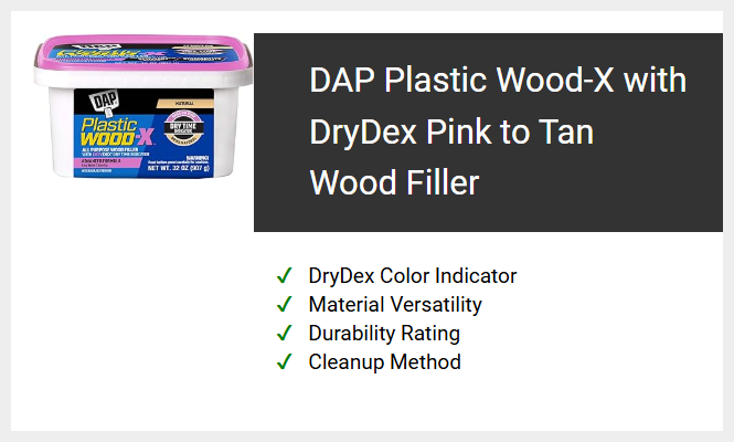 DAP Plastic Wood-X with DryDex Pink to Tan Wood Filler