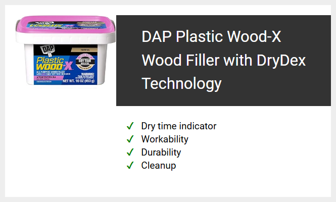 DAP Plastic Wood-X Wood Filler with DryDex Technology