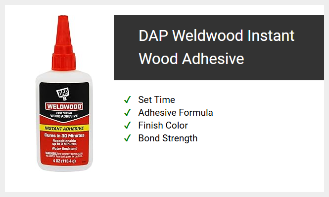 DAP Weldwood Instant Wood Adhesive