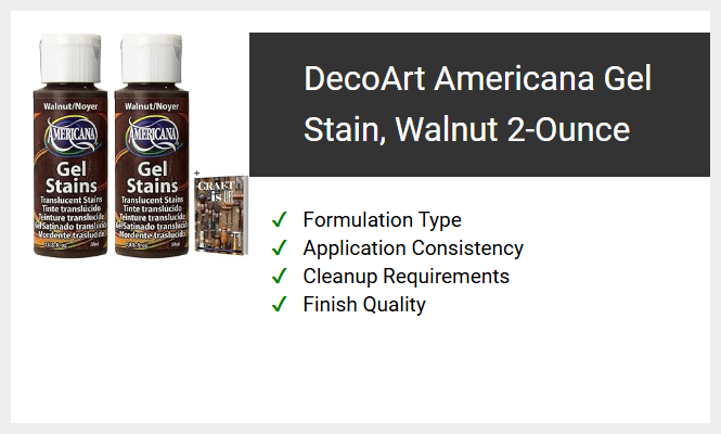 DecoArt Americana Gel Stain, Walnut 2-Ounce
