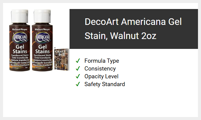 DecoArt Americana Gel Stain, Walnut 2oz