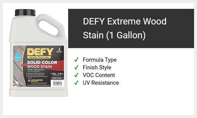 DEFY Extreme Wood Stain (1 Gallon)