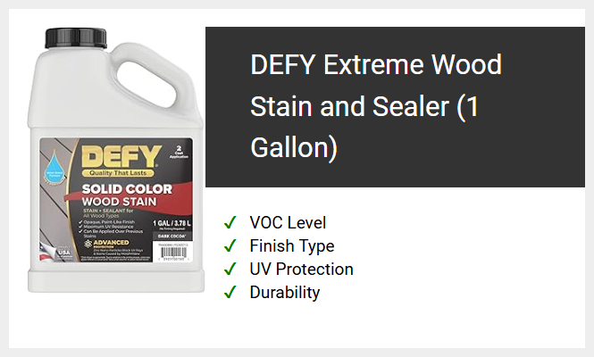 DEFY Extreme Wood Stain and Sealer (1 Gallon)