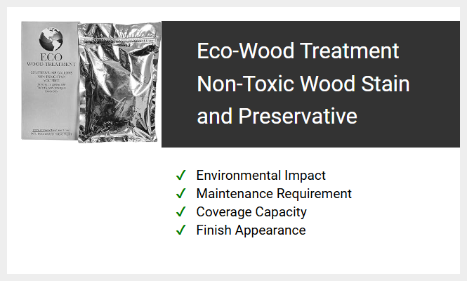 Eco-Wood Treatment Non-Toxic Wood Stain and Preservative