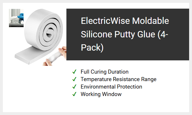 ElectricWise Moldable Silicone Putty Glue (4-Pack)